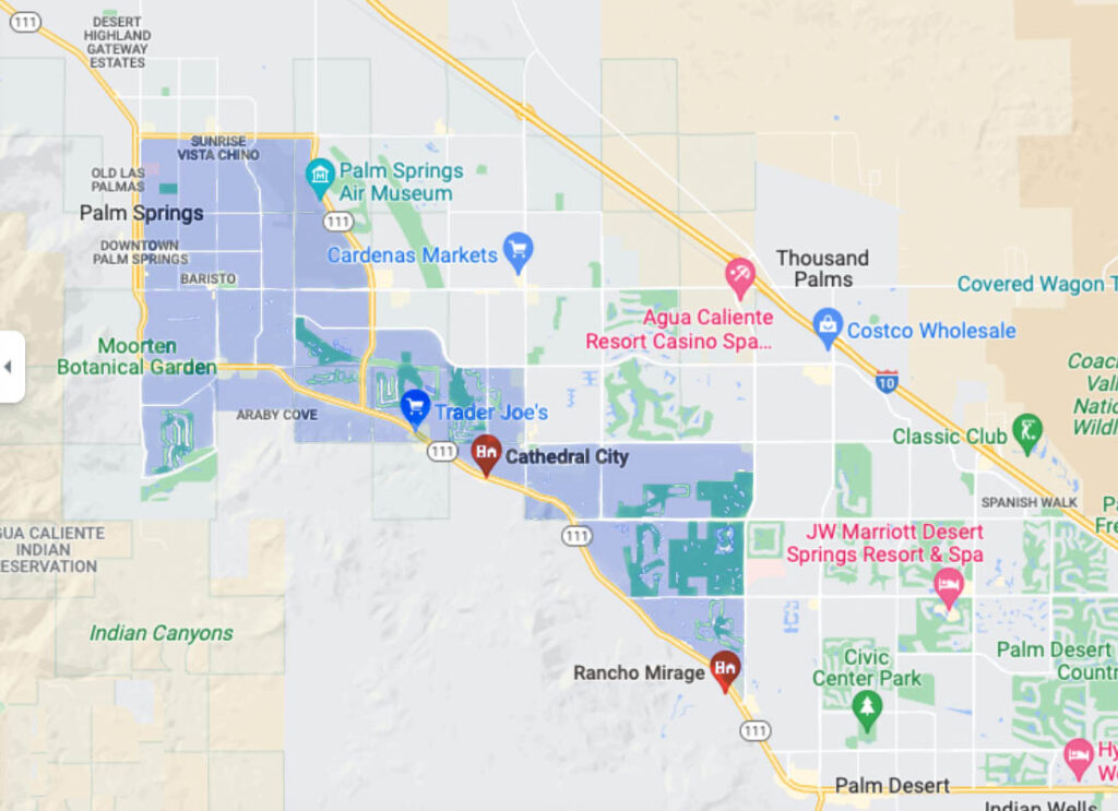 Map showing Glendale, Peoria, and surrounding areas in Arizona with major roads and landmarks.